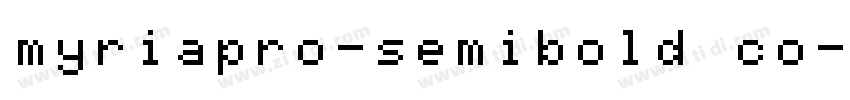myriapro-semibold co字体转换